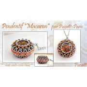 Cabochon rond en verre par Puca® 18 mm - Opaque Aqua Tweedy x1