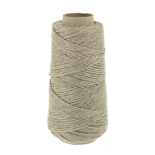 Bobine de fil de lin 7 brins 2.5 mm - Naturel x200gr