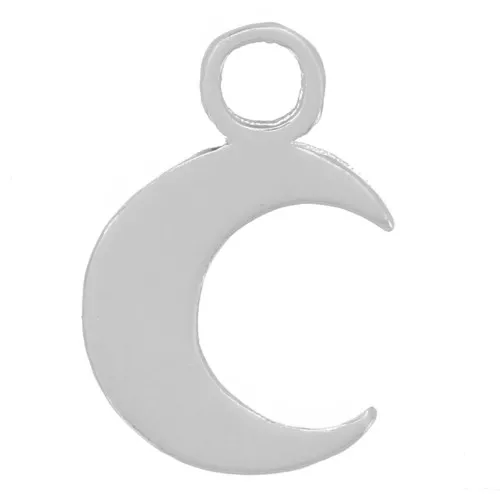 Mini breloque lune 8x5 mm en Argent 925 x1