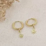 Mini breloque étoile 8x6 mm en Argent 925 Doré x1