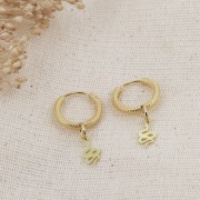 Mini breloque clé 12x4 mm en Argent 925 Doré x1