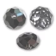 Perle ronde aplatie PureCrystal 5040 8 mm - Crystal Silver Night x1