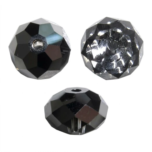 Ronde aplatie PureCrystal 5040 6 mm Crystal Silver Night x1