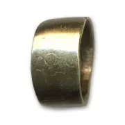 Poussoir irrégulier pour cuir Regaliz 9x15 mm bronze