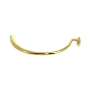 Intercalaire demi-bracelet 80 mm pour cordon 3 mm - Doré à l'or fin x1