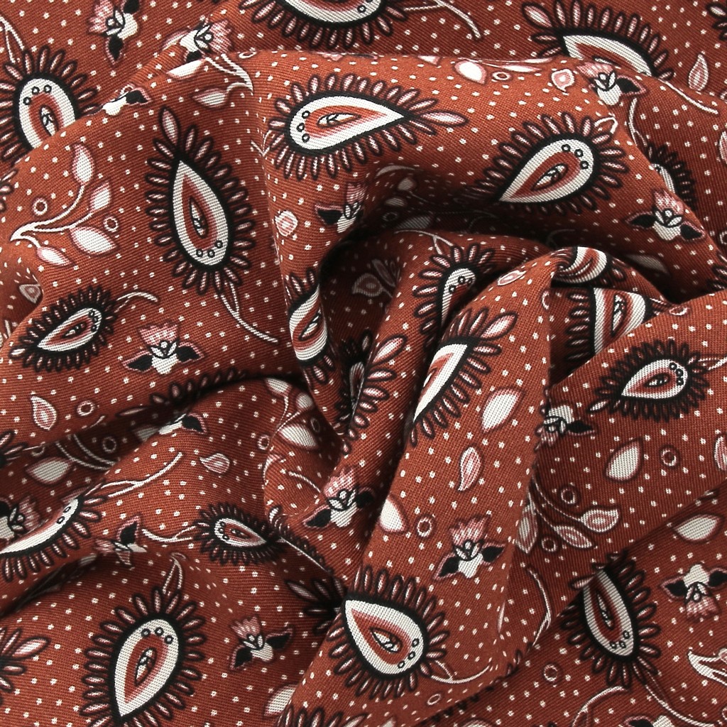Www Perlesandco Com Tissu Viscose Twill Fleurs Orientales Terracotta Noir Blanc X10cm P Html 1 Www Perlesandco Com Images Product 2 6 3 Full Im Tissu Viscose Twill Fleurs Orientales Terracotta Noir Blanc X10cm Jpg