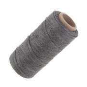 Fil de lin ciré pour bijoux micro macramé 0.7 mm couleur Gris n°3 x100g