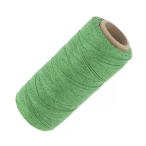 Fil de lin ciré pour bijoux micro macramé 0.7 mm couleur Vert citron n°21 x100g