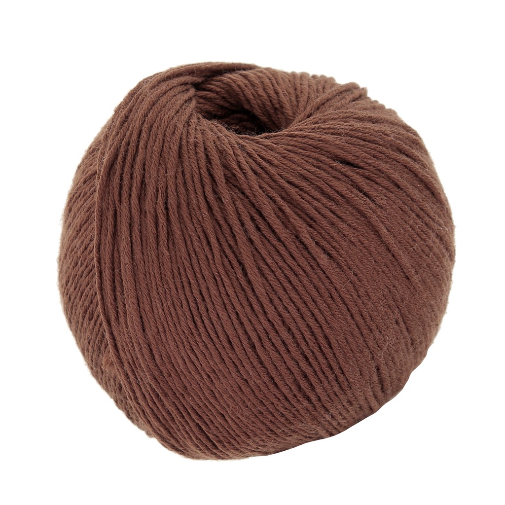 Laine Merino Super Wash 100 Merinos Marron x100g Perles & Co