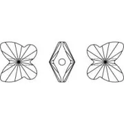 Papillon PureCrystal 5754 8 mm Sunflower x1