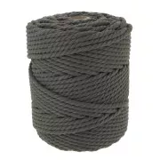 Bobine de cordon teinté - Bottle Macramé 5 mm - Gris foncé x100m