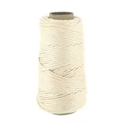 Bobine de cordon en coton pour macramé Cotton Suprême 3XL peigné - Naturel x75m