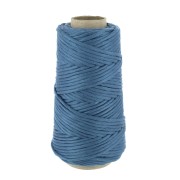 Bobine de cordon en coton pour macramé Cotton Suprême 3XL peigné - Bleu x75m|raw }}