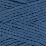 Bobine de cordon en coton pour macramé Cotton Suprême 3XL peigné - Bleu x75m