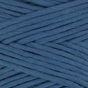 Bobine de cordon en coton pour macramé Cotton Suprême 3XL peigné - Bleu x75m