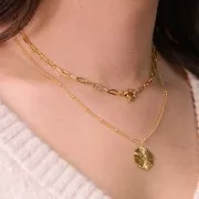 Fermoir Bouée pour bracelet ou collier 13 mm - Doré à l'or fin x1