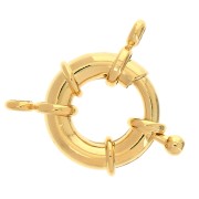 Fermoir Bouée pour bracelet ou collier 19 mm - Doré à l'or fin x1|raw }}