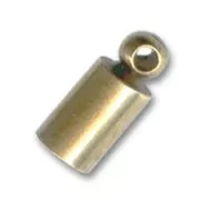 Embouts pour cordon 4 mm bronze x4
