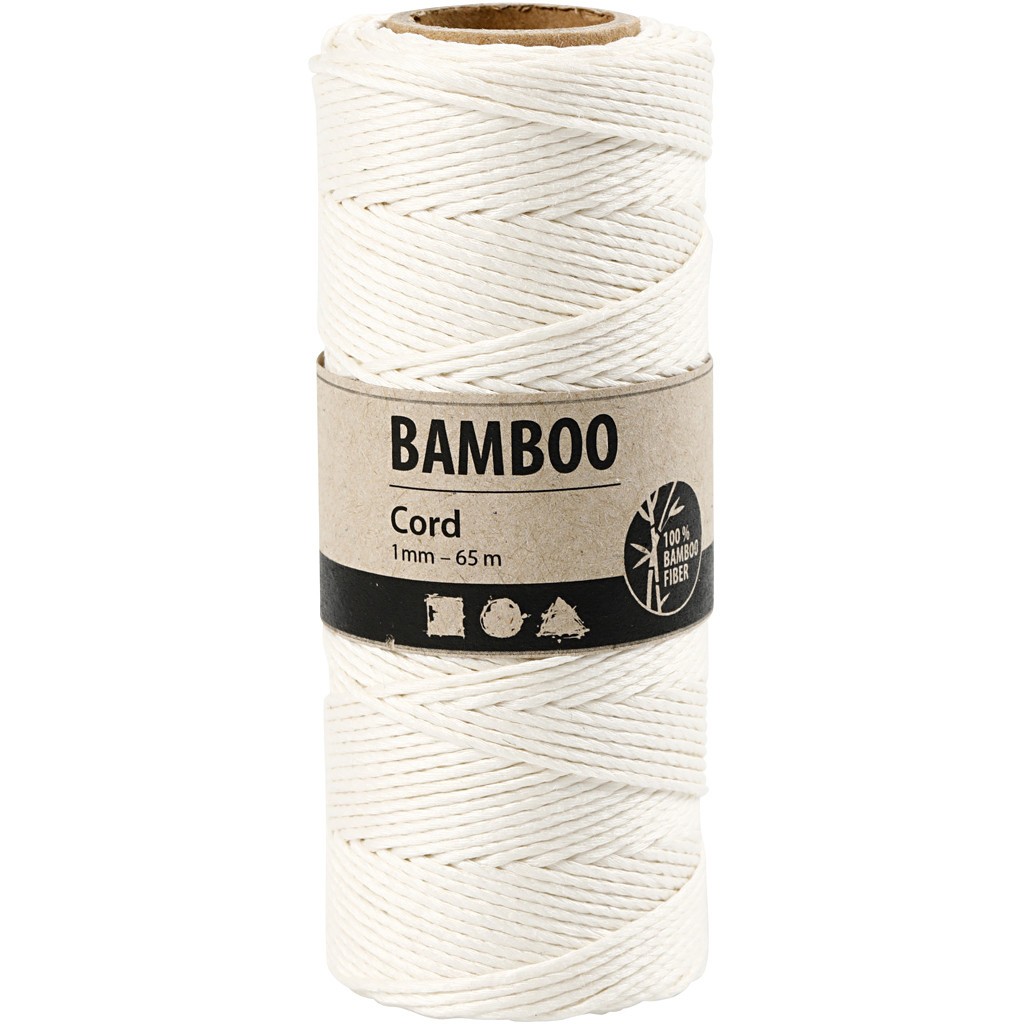 Fil à Tricoter 80% Laine 20% Bambou - 200g En Cône, Titrage 2/22NM - Blanc écru - Neuf
