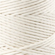 Bobine de 65 mètres de fil de bambou 1 mm - Blanc
