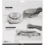 Tambour à broder avec socle 14.5 cm et 22 cm pour broderie et punch needle x1