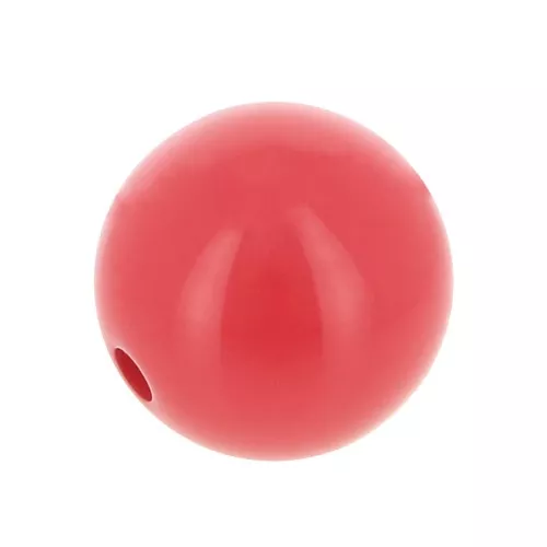 Perle en résine opaque 8 mm - Rouge clair x1