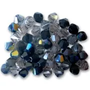 Noir - Mix de Toupies en cristal PureCrystal 5328 3 mm Noir x50 Mix de Toupies en cristal PureCrystal 5328 3 mm Noir x50