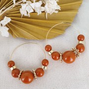 Perle en résine opaque 8 mm - Vert x1