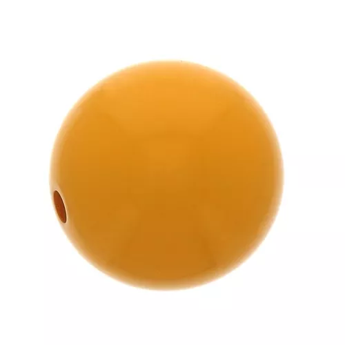 Perle en résine opaque 10 mm - Moutarde x1