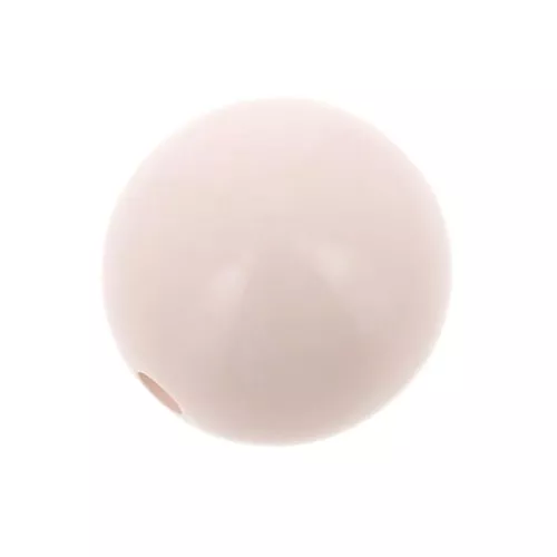 Perle en résine opaque 10 mm - Rose pastel x1