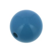 Perle en résine opaque 10 mm - Bleu lapis x1|raw }}