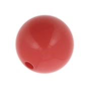 Perle en résine opaque 14 mm - Rouge corail x1|raw }}