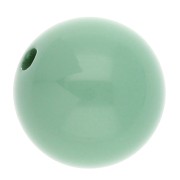 Perle en résine opaque 14 mm - Vert x1|raw }}