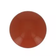 Cabochon rond en résine opaque 12 mm - Terracotta x1