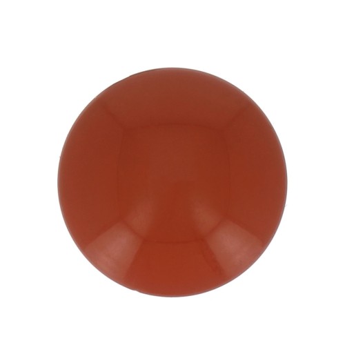 Cabochon rond en résine opaque 12 mm - Terracotta x1