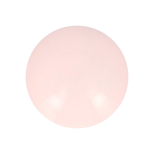 Cabochon rond en résine opaque 12 mm - Rose pastel x1