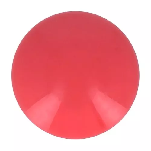 Cabochon rond en résine opaque 14 mm - Rouge clair x1