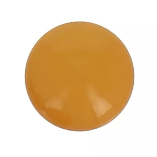 Cabochon rond en résine opaque 14 mm - Moutarde x1