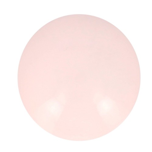 Cabochon rond en résine opaque 14 mm - Rose pastel x1