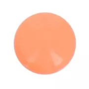 Cabochon rond en résine opaque 14 mm - Corail x1
