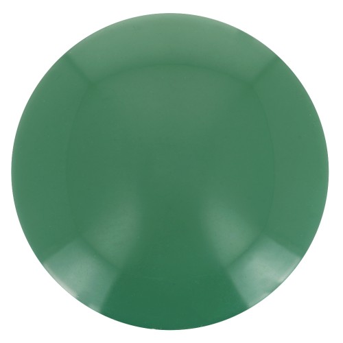 Cabochon rond en résine opaque 14 mm - Vert x1