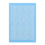 Silk Screen Moiko pour Pâte polymère 74x105 mm - Motif Tressage 12.32