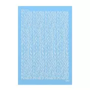 Silk Screen Moiko pour Pâte polymère 74x105 mm - Motif Tressage 12.32