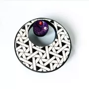 Silk Screen Moiko pour Pâte polymère 74x105 mm - Motif Tressage 12.32