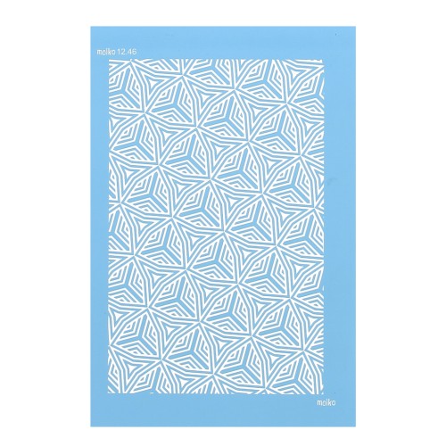 Silk Screen Moiko pour Pâte polymère 74x105 mm - Motif Triangle 12.46