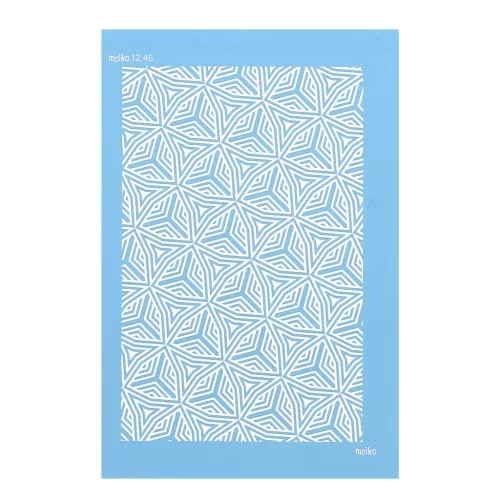 Silk Screen Moiko pour Pâte polymère 74x105 mm - Motif Triangle 12.46
