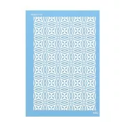 Silk Screen Moiko pour Pâte polymère 74x105 mm - Motif Kaléidoscope 13.20