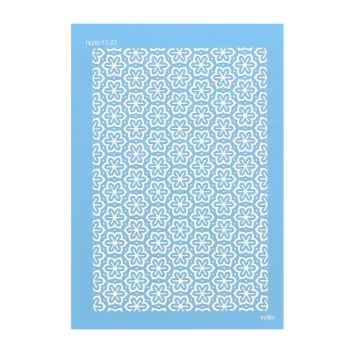 Silk Screen Moiko pour Pâte polymère 74x105 mm - Motif Millefiori 13.22
