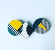 Silk Screen Moiko pour Pâte polymère 74x105 mm - Motif Eventail 12.44