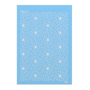 Silk Screen Moiko pour Pâte polymère 74x105 mm - Motif Fleurs évidées 12.34|raw }}